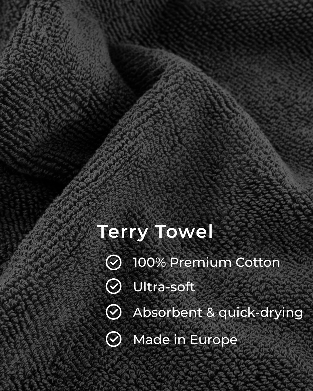 Serviettes de toilette en coton