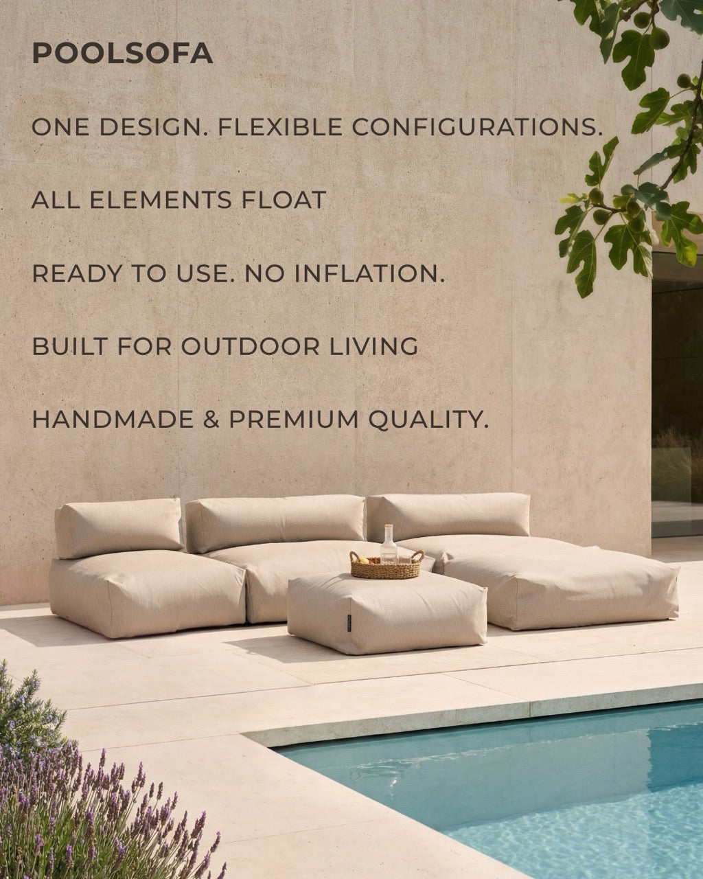 Salon de jardin POOLSOFA - Configuration A