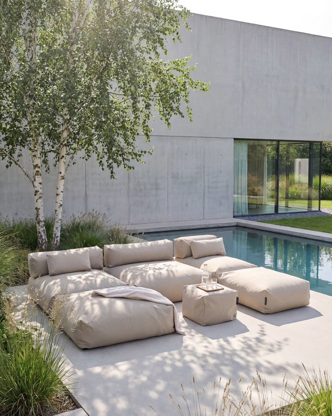 Salon de jardin POOLSOFA - Configuration D 