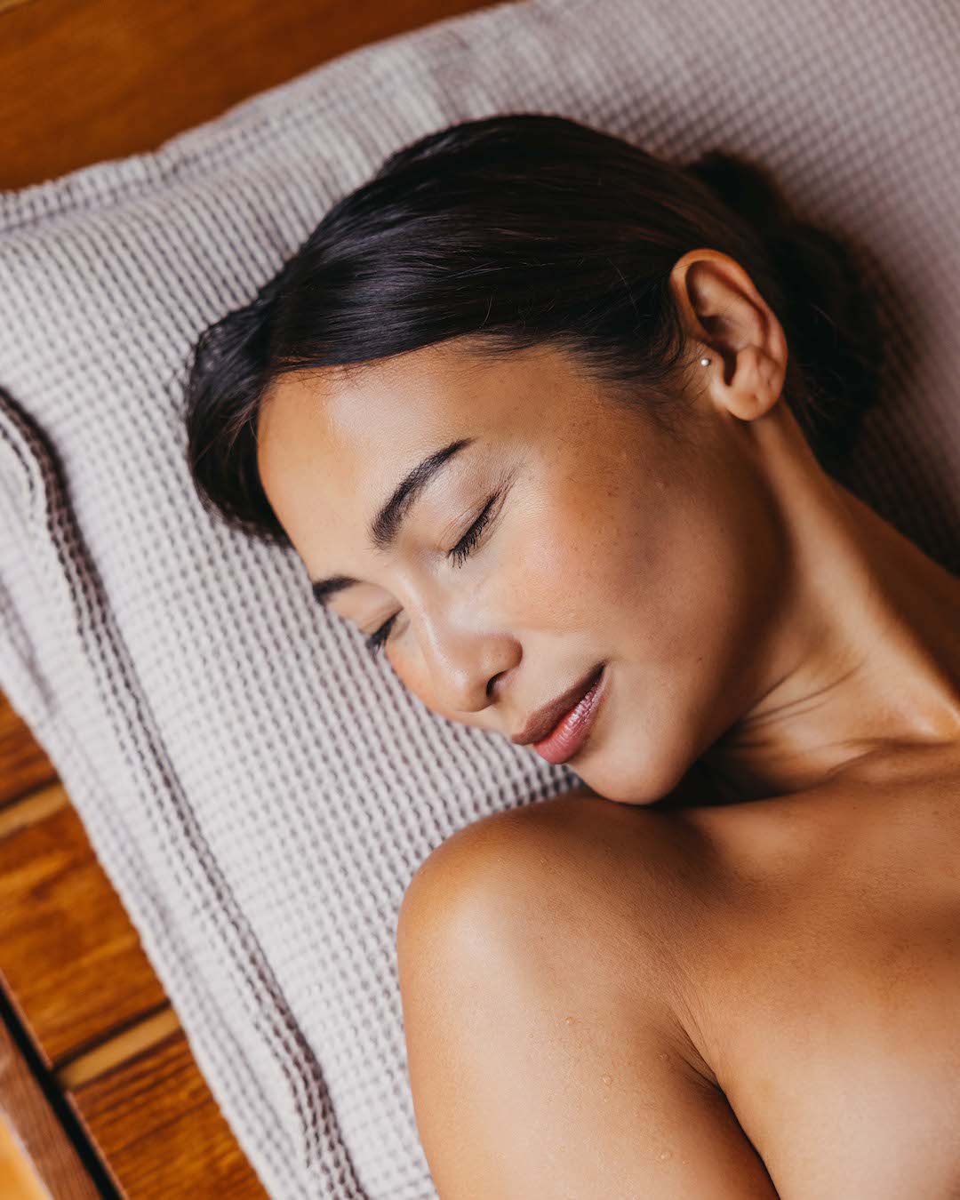 Set da sauna - coussin et serviette